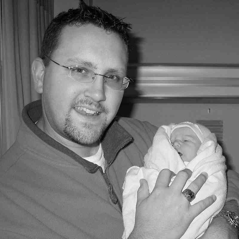 Here's the proud daddy, Jeff, with his little sweetie.