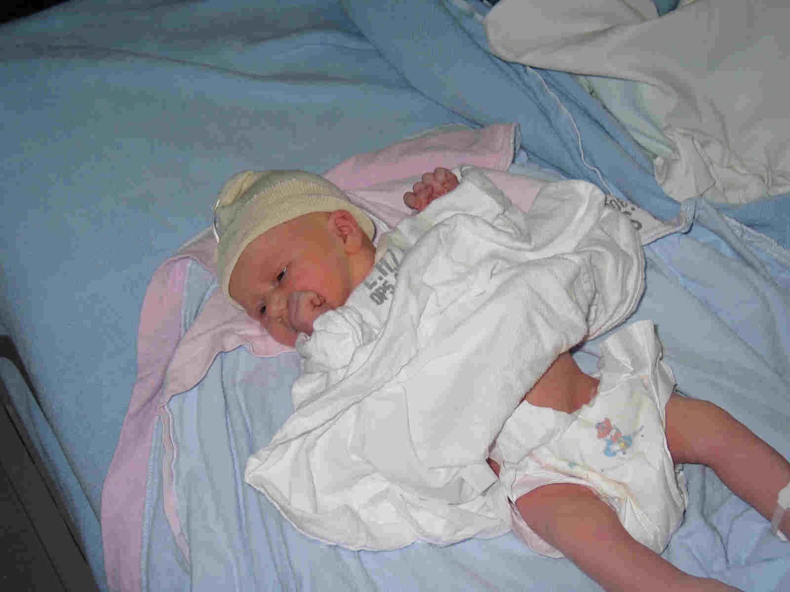 Here she is, just freshly changed- She's 21" long!