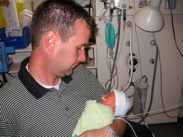 Daddy & his  little Andrew