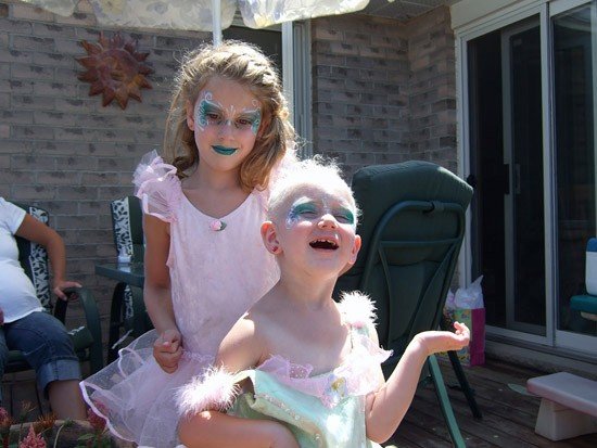 Ashlynn & her sister, Olivia- 2 little princesses