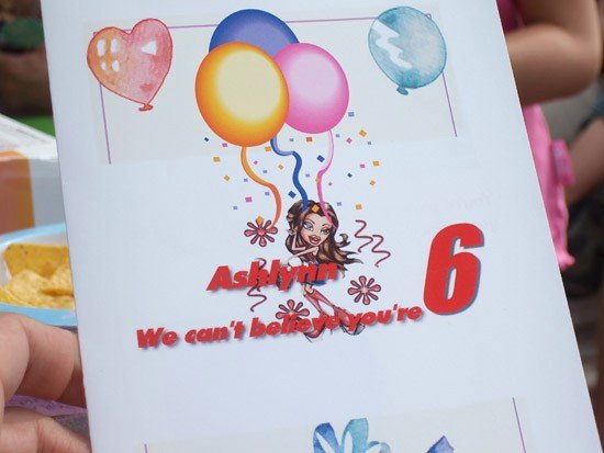 That's right! We can't believe you're 6 already!