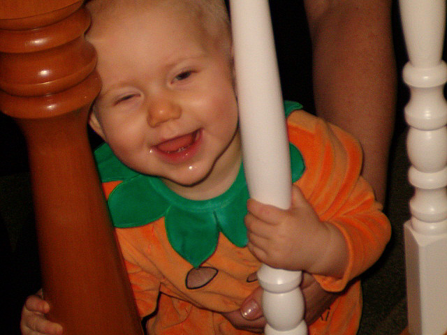 Olivia's peeking at you!