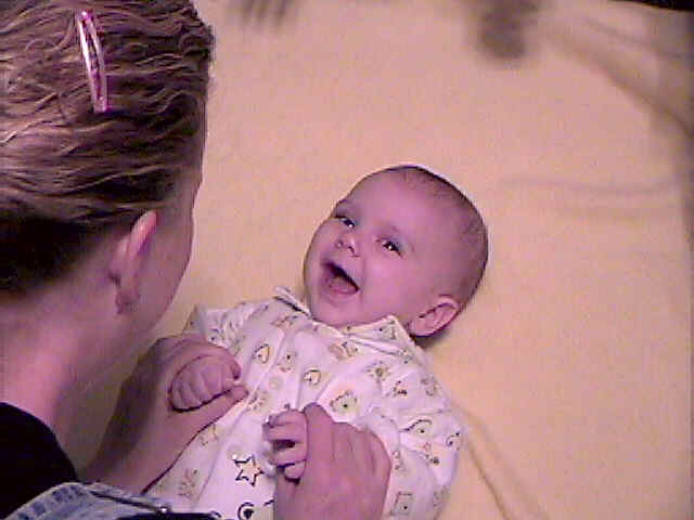I love it when Mommy plays with me.