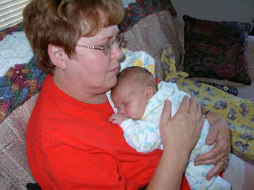 Grandma Toogood & her new grand-daughter