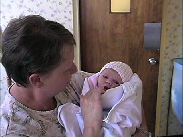 Grandma Lenora with little Ashlynn
