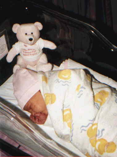 Ashlynn's first toy bear.