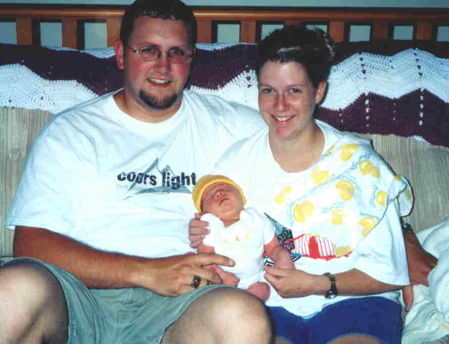 Proud parents, Jeff & Jenn