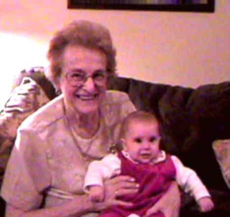 Here I am with my Great-Grandma June Toogood