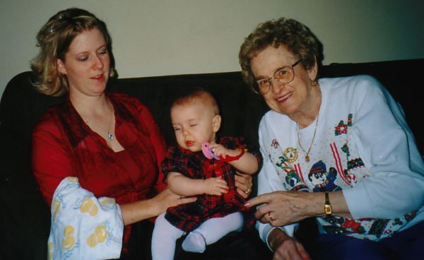I'm being bashful with my Great Grandma Toogood
