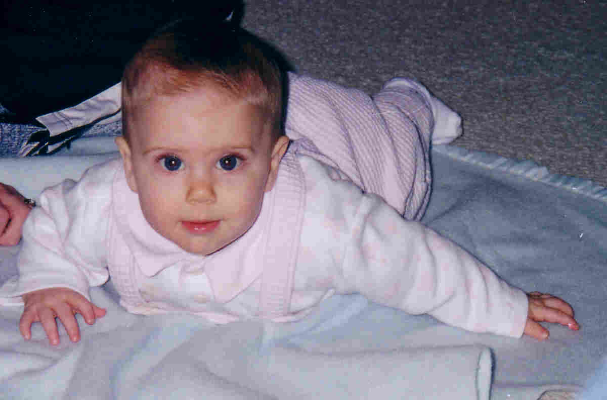 Here she is, just starting to crawl.