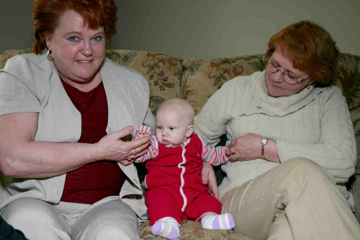 This is Olivia's Great Aunt Gail and Great Aunt Kathie